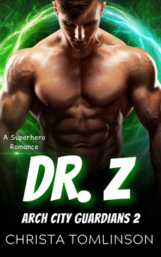 Book Cover for DR. Z Superhero Romance Novel